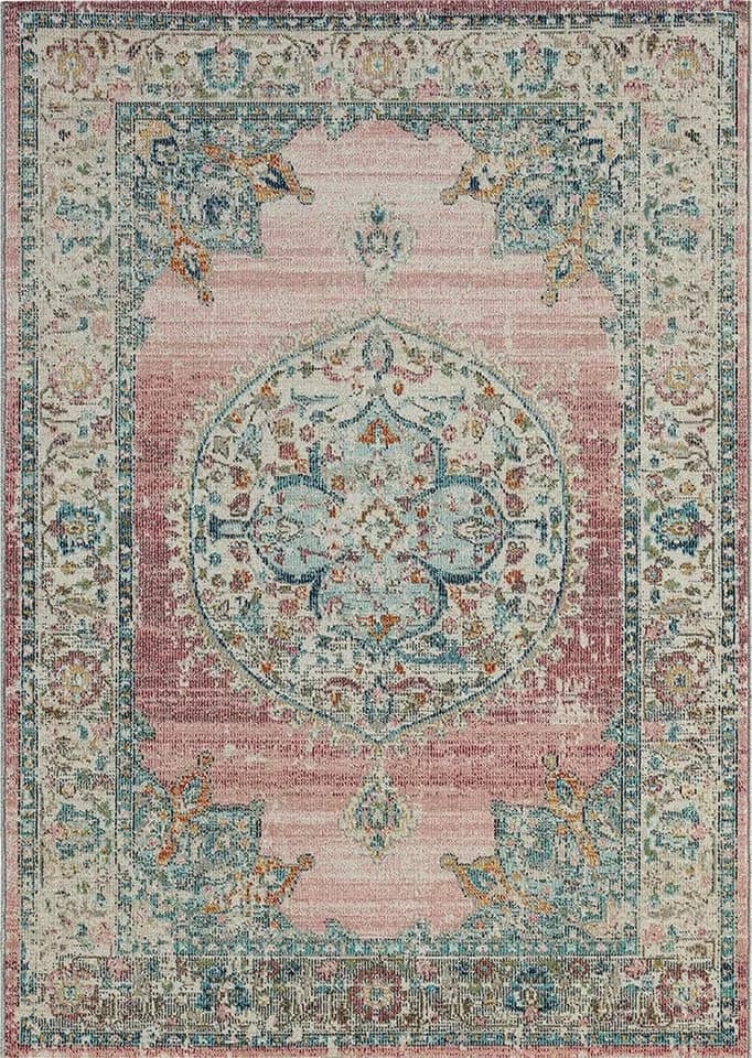 THE CARPET Palma Teppich Pink Geometrisch Outdoor Indoor