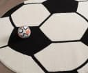THE CARPET Kinderteppich Lou Schwarz Fußballmotiv Bild 3