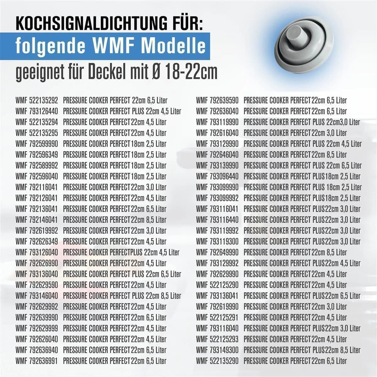 Piebert Schnellkochtopf-Dichtung 39155 für WMF Perfect - Bild 5
