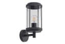 Lindby Außen-Wandleuchte Ojali Metall Schwarz IP44 1x15W Bild 2