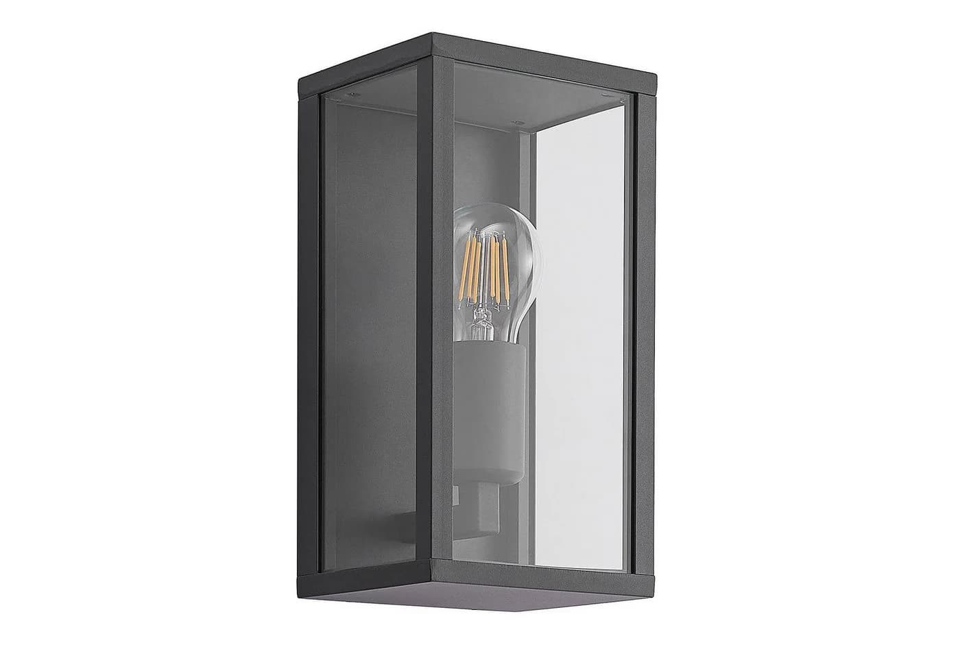 Lindby Außenwandleuchte Peldar Dunkelgrau Aluminium - Bild 2