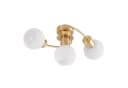 Lindby Deckenlampe Ciala, 3-flg., Messing, Glas, E14 Bild 2