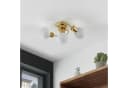 Lindby Deckenlampe Ciala, 3-flg., Messing, Glas, E14 Bild 3
