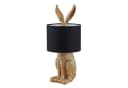 Lindby Tischleuchte Lorentina LED Schwarz Gold Hase Bild 2
