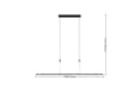 Lucande LED-Pendellampe Stakato 180 cm 8-flg. Dimmbar Bild 4