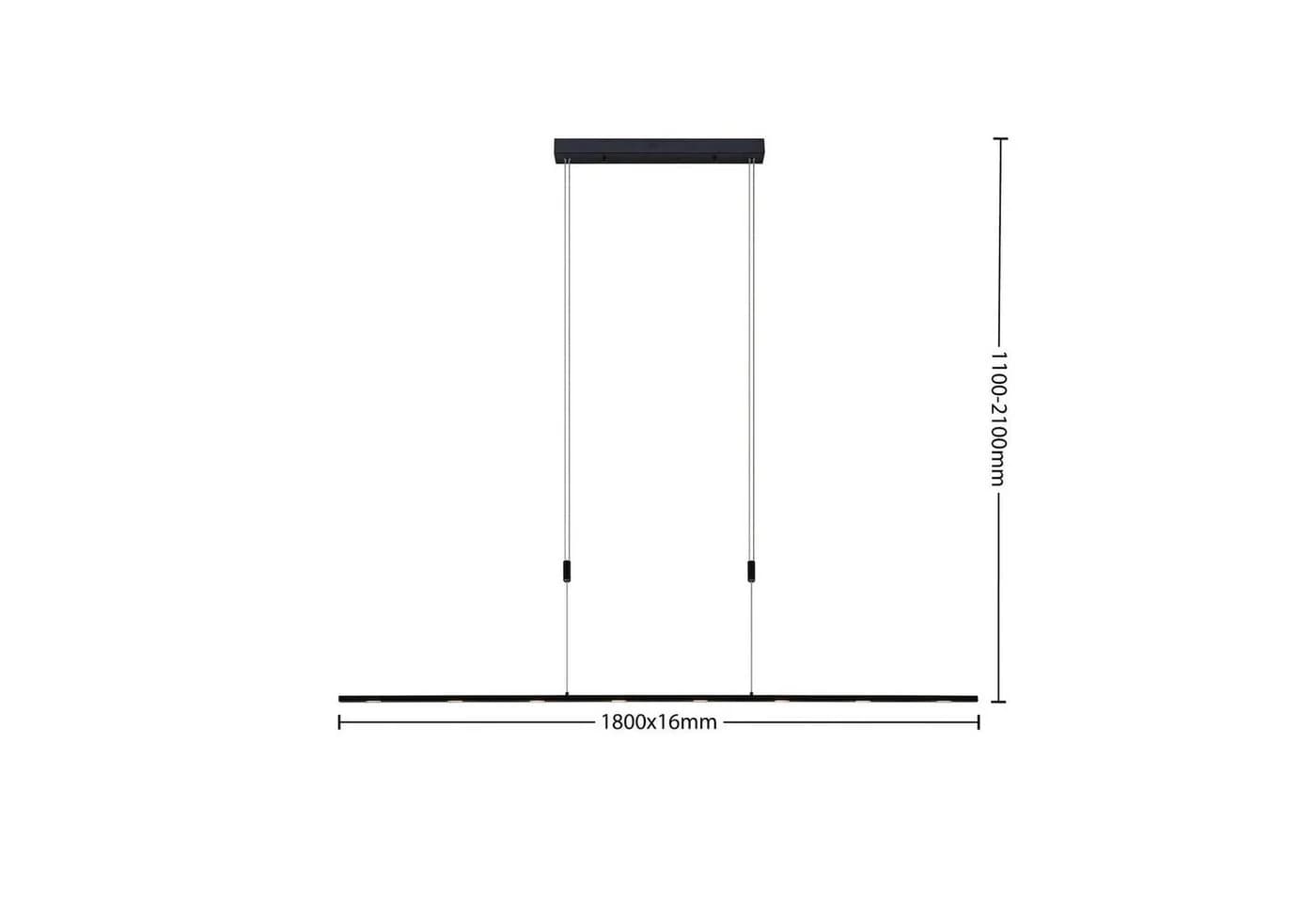 Lucande LED-Pendellampe Stakato 180 cm 8-flg. Dimmbar - Bild 4
