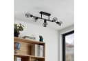 Lindby Deckenlampe Biscala 5-flg. Schwarz/Rauch E14 Bild 3