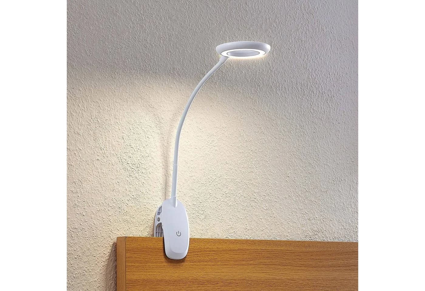 Prios Klemmleuchte Harumi LED 4W Universalweiß Dimmbar