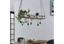 Lindby Hängeleuchte Kirista, 5-flg., schwarz/Holz, 100 cm, E27 Bild 3