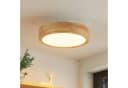 Lindby LED-Deckenlampe Lanira 30 cm Eichenholz CCT-Dimmfunktion Fernbedienung Bild 1