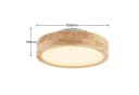 Lindby LED-Deckenlampe Lanira 30 cm Eichenholz CCT-Dimmfunktion Fernbedienung Bild 5