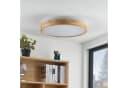 Lindby LED-Deckenlampe Lanira Ø 60 cm Holz Remote CCT Bild 3