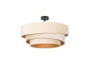 Lindby Deckenlampe Jusari Creme Textil Ø 56 cm E27 Bild 2