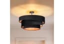 Lindby Deckenlampe Jusari Schwarz Textil 56 cm E27 Bild 2