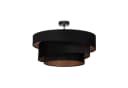 Lindby Deckenlampe Jusari Schwarz Textil 56 cm E27 Bild 4