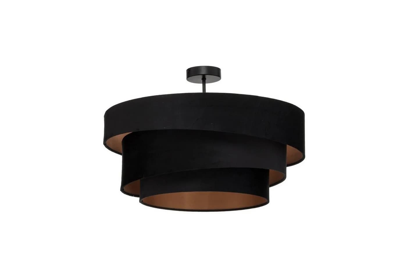 Lindby Deckenlampe Jusari Schwarz Textil 56 cm E27 - Bild 4