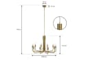 Lindby Kronleuchter Elanova Messing 10-Fassungen Ø 80 cm E14 Bild 5
