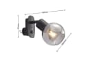 Lindby Wandleuchte Lioma Schwarz Metall Dimmbar Bild 3