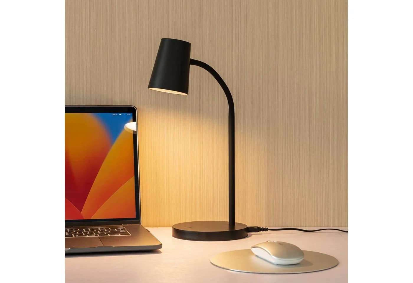 Lindby LED-Tischlampe Ailina Schwarz Dimmbar