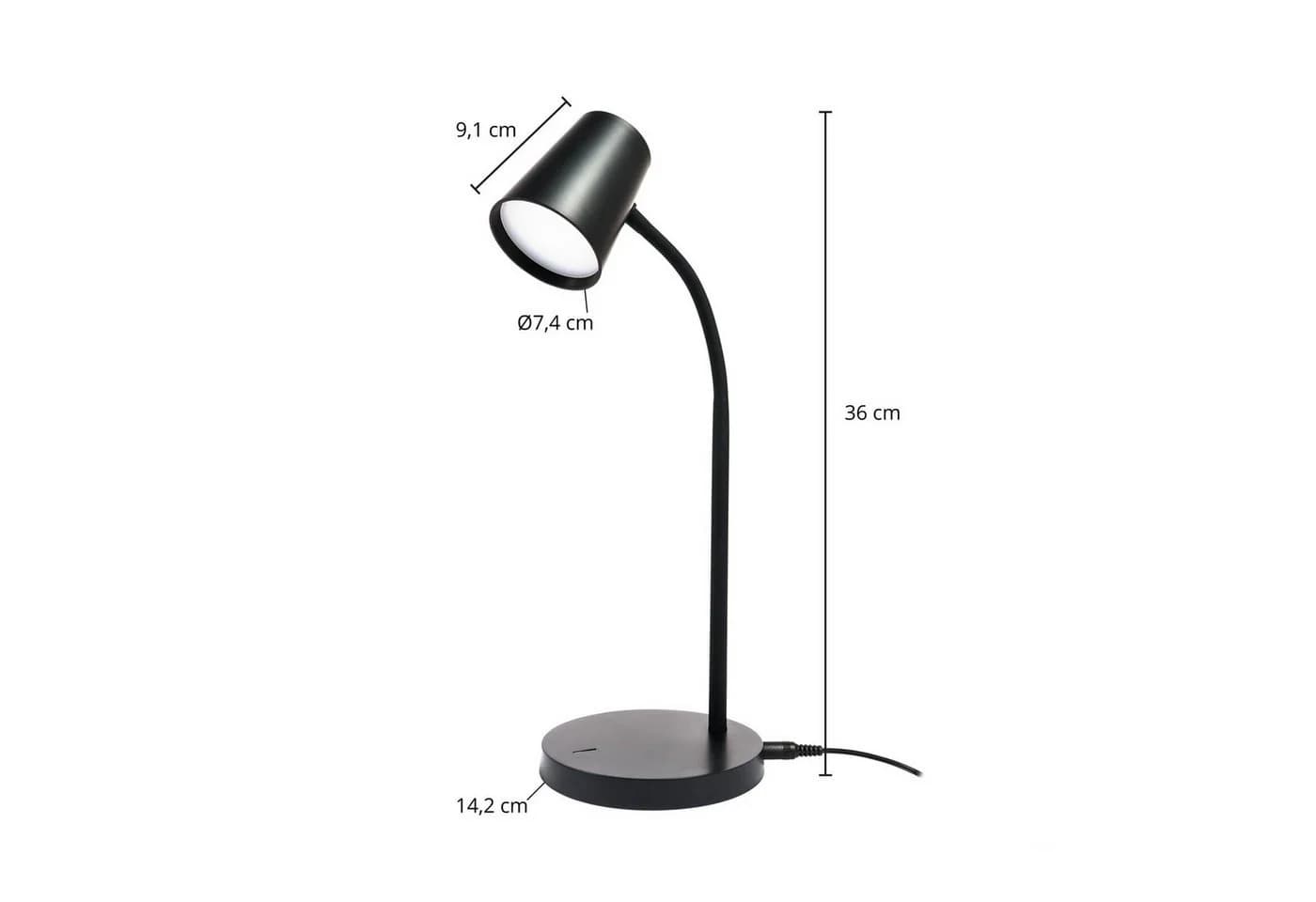 Lindby LED-Tischlampe Ailina Schwarz Dimmbar - Bild 4