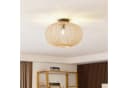 Lindby Solvira Deckenlampe Bambusgeflecht Rund Bild 1