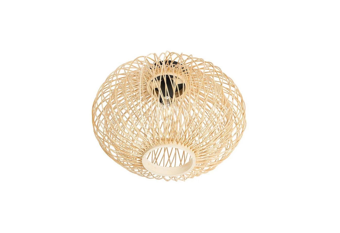 Lindby Solvira Deckenlampe Bambusgeflecht Rund - Bild 2