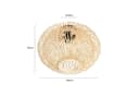 Lindby Solvira Deckenlampe Bambusgeflecht Rund Bild 4