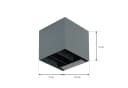 Prios LED-Solarwandlampe Lius, Bewegungssensor, Dunkelgrau Bild 4