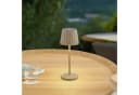 Lindby LED-Akku-Tischleuchte Esali Sandbeige Metall IP65 Bild 3