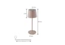 Lindby LED-Akku-Tischleuchte Esali Sandbeige Metall IP65 Bild 5