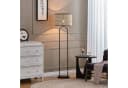Lindby Stehleuchte Yaelle 146 cm Rattan Schwarz E27 Bild 1