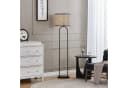 Lindby Stehleuchte Yaelle 146 cm Rattan Schwarz E27 Bild 3
