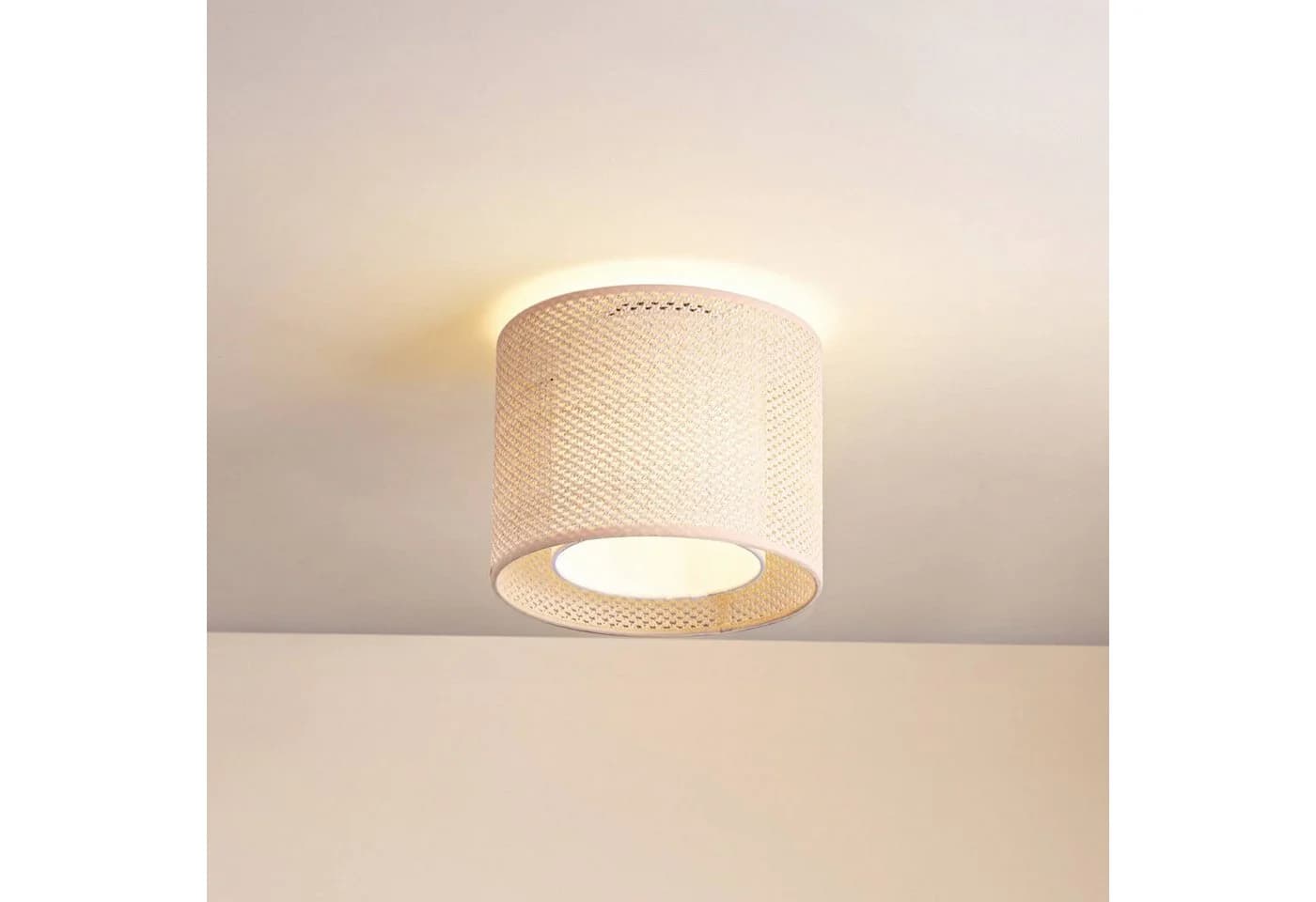 Lindby Deckenleuchte Soula Creme Kunststoff IP20 1x15W LED