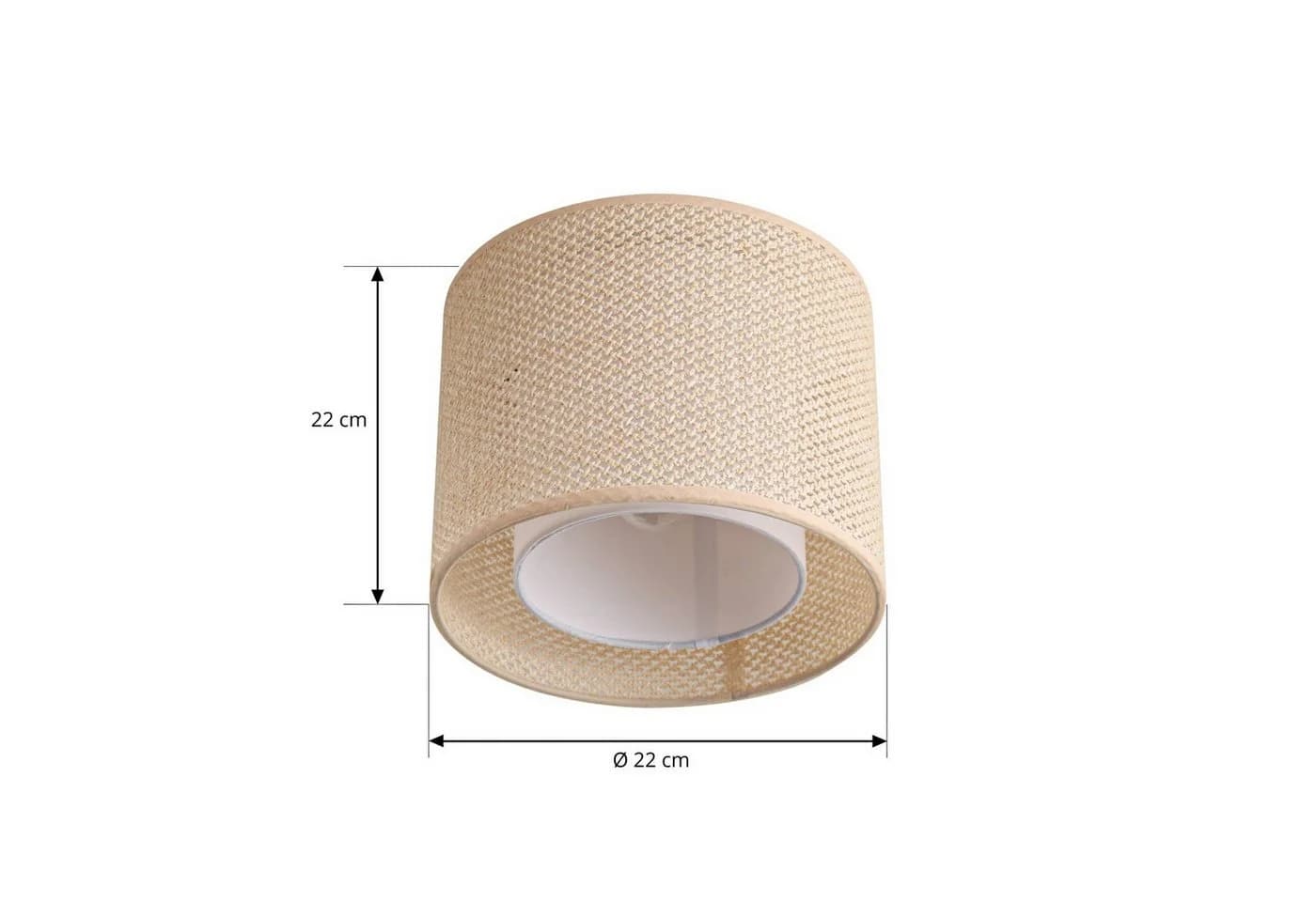 Lindby Deckenleuchte Soula Creme Kunststoff IP20 1x15W LED - Bild 5