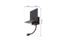 Lindby Wandleuchte Thorid Schwarz USB LED-Leselampe G9 Bild 5