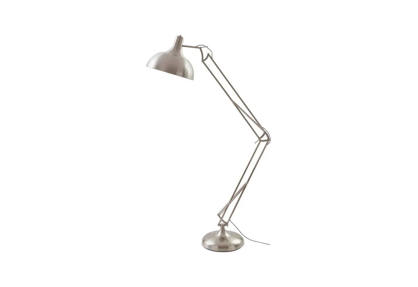 Lindby Stehleuchte Leia Silber Metall 180cm E27 - Bild 2