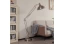 Lindby Stehleuchte Leia Silber Metall 180cm E27 Bild 3