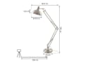 Lindby Stehleuchte Leia Silber Metall 180cm E27 Bild 4