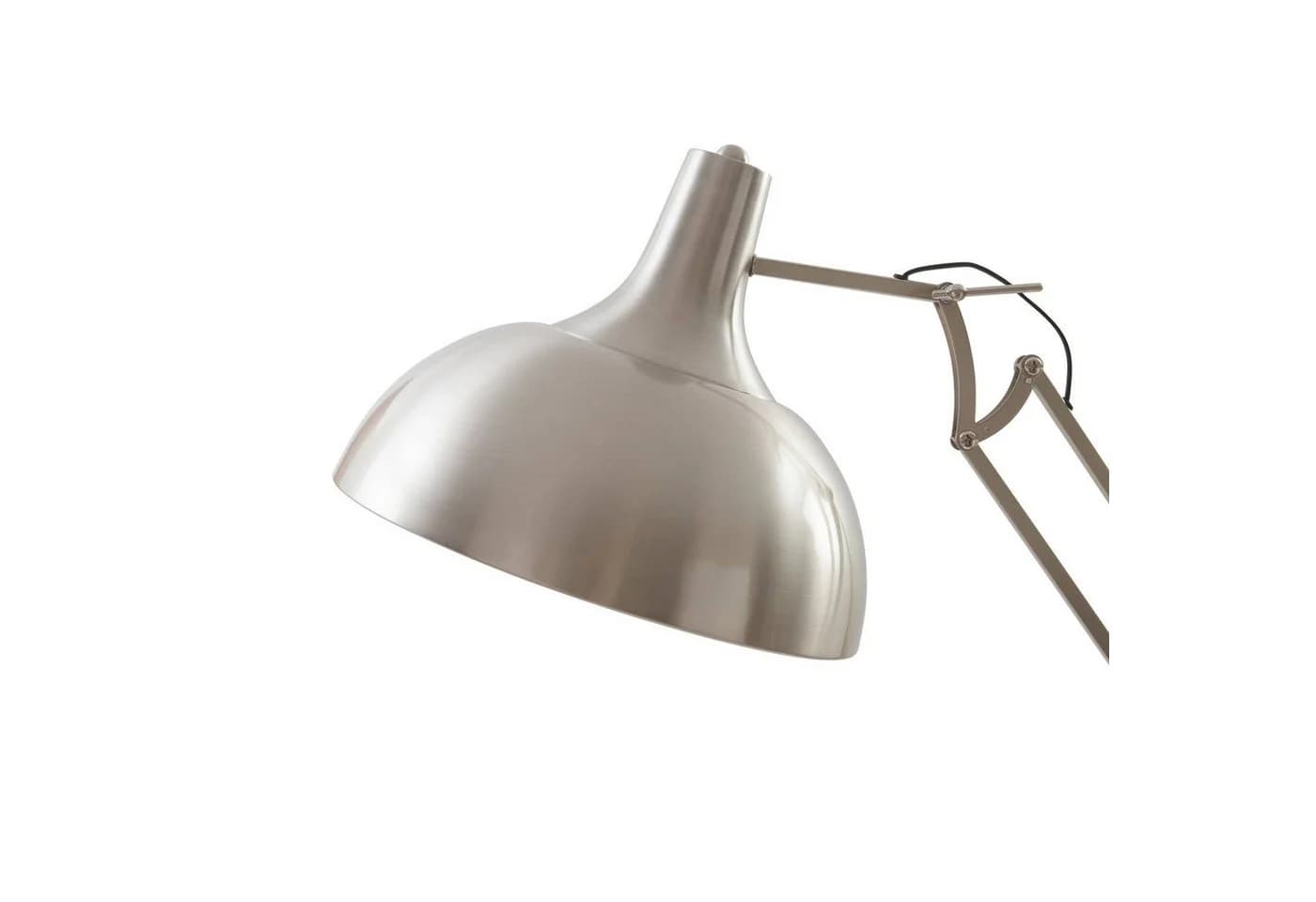 Lindby Stehleuchte Leia Silber Metall 180cm E27 - Bild 5