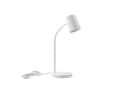 Lindby Tischleuchte Radka Kunststoff Weiß Flexarm GU10 LED Bild 2