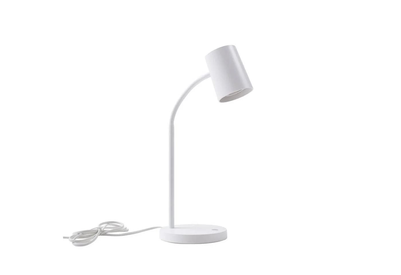 Lindby Tischleuchte Radka Kunststoff Weiß Flexarm GU10 LED - Bild 2
