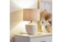 Lindby Tischleuchte Thalassia Keramik Creme IP20 15W LED Beige Bild 1