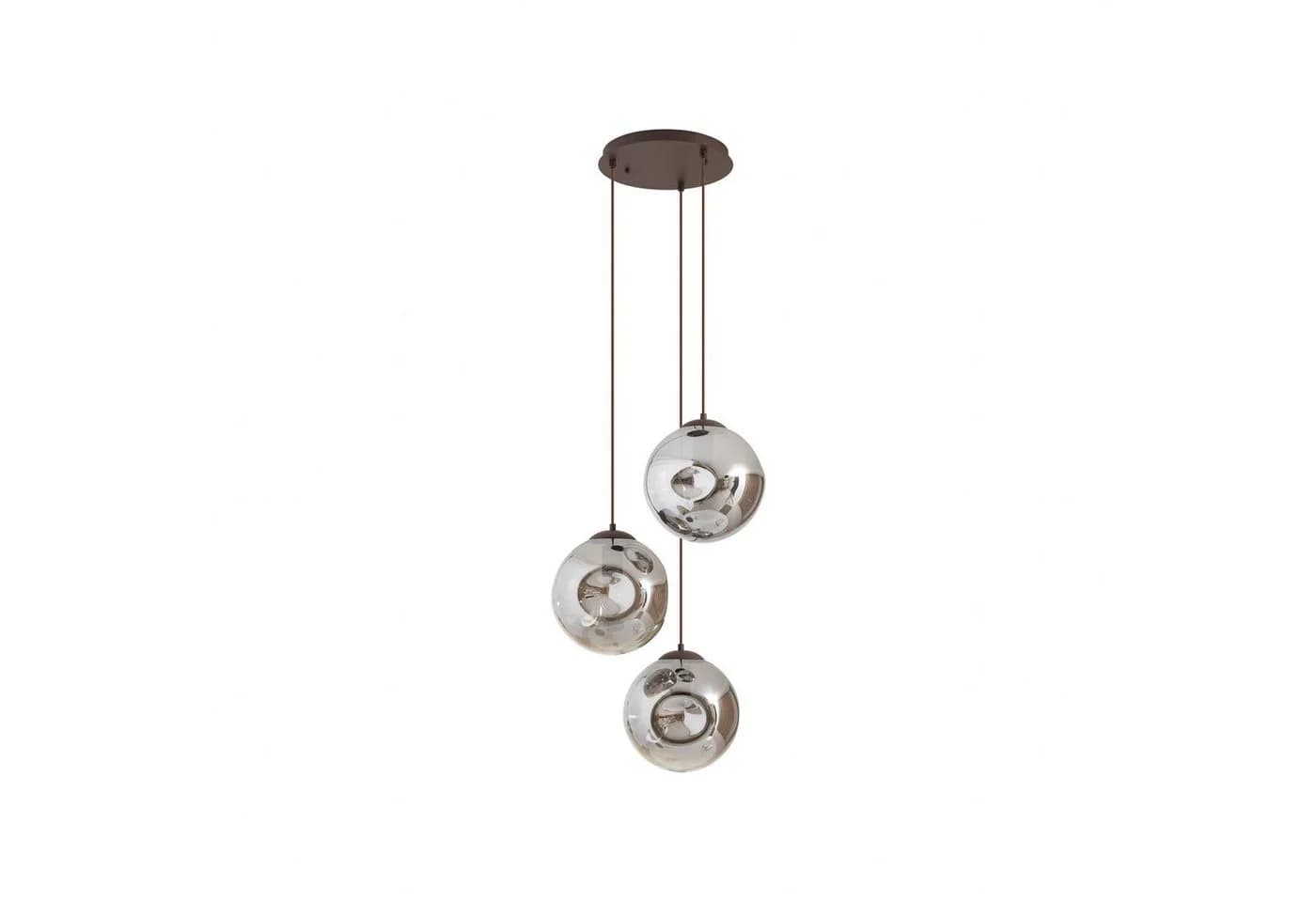 Lindby Hängeleuchte Valentina E27 49 cm Rauchgrau Glas - Bild 2