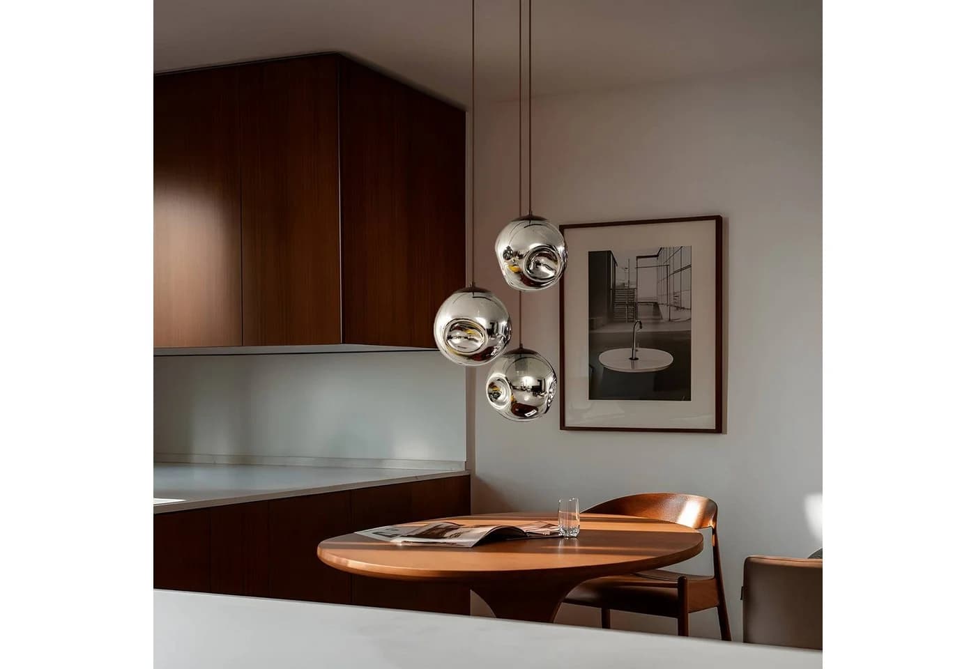 Lindby Hängeleuchte Valentina E27 49 cm Rauchgrau Glas - Bild 4