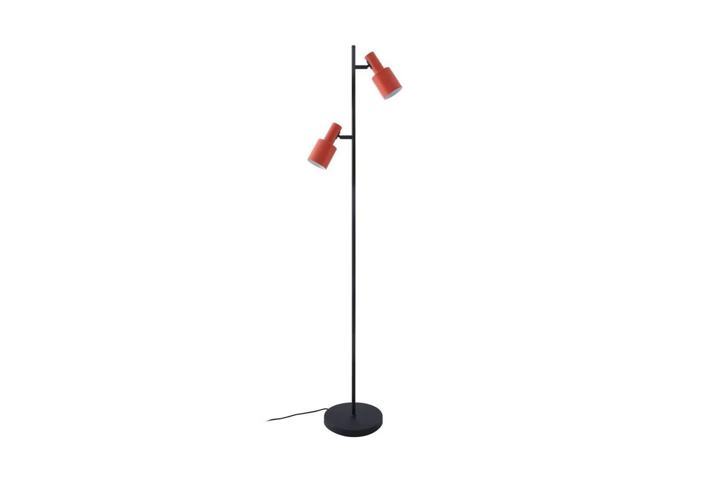 Lindby Stehleuchte Ovelia Orange/Schwarz Metall E27 - Bild 2