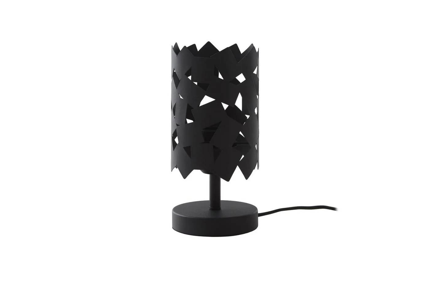 Lucande Tischleuchte Aeloria Schwarz Eisen Ø 12 cm E27 - Bild 2