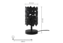 Lucande Tischleuchte Aeloria Schwarz Eisen Ø 12 cm E27 Bild 5