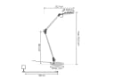 Lindby LED-Tischleuchte Nyxaris Silber Metall CCT Bild 4
