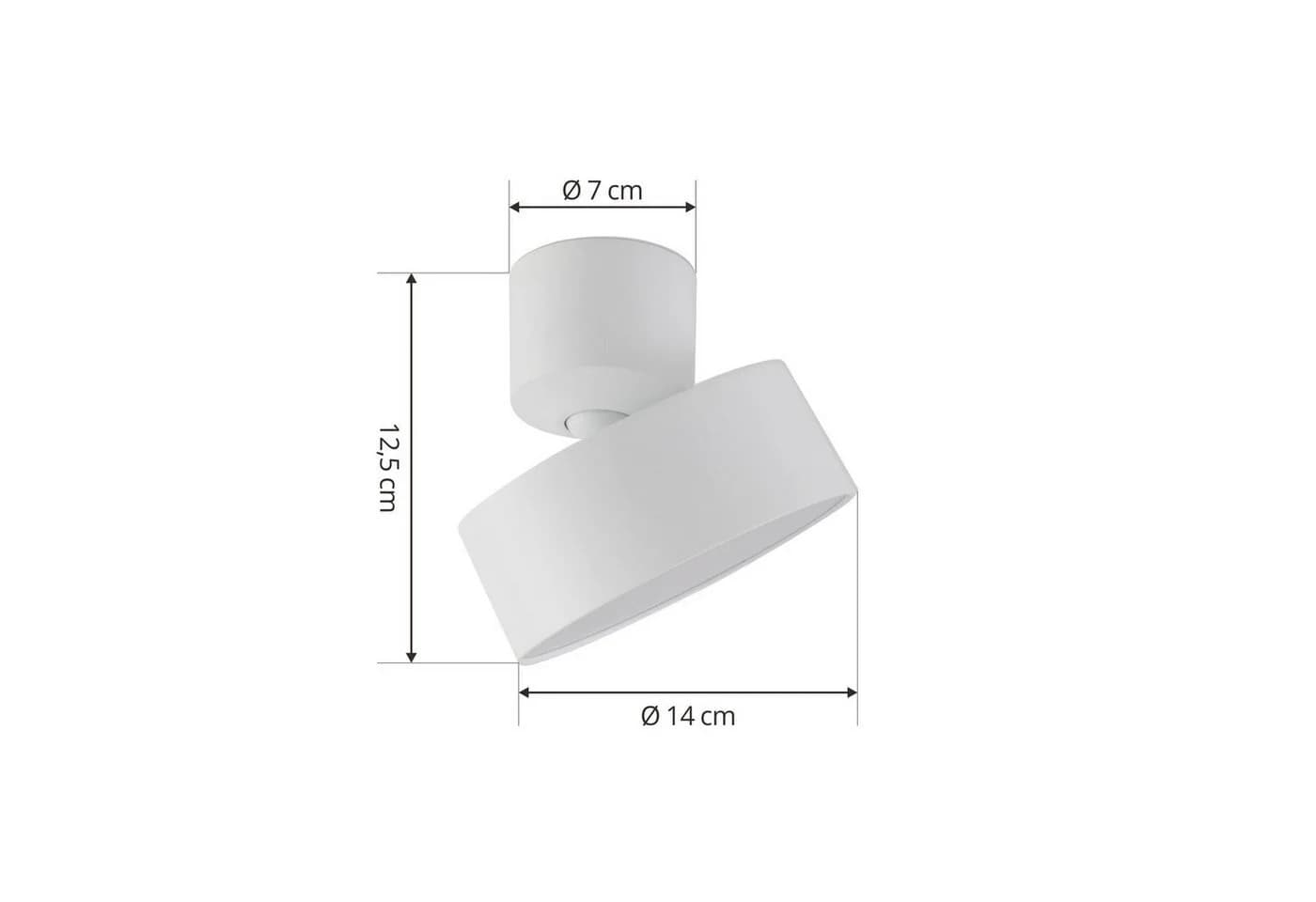 Lindby LED-Strahler Nivoria 14 cm Weiß Schwenkbar - Bild 4