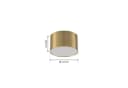 Lindby LED-Strahler Nivoria, 9 W, Gold, Aluminium Bild 5